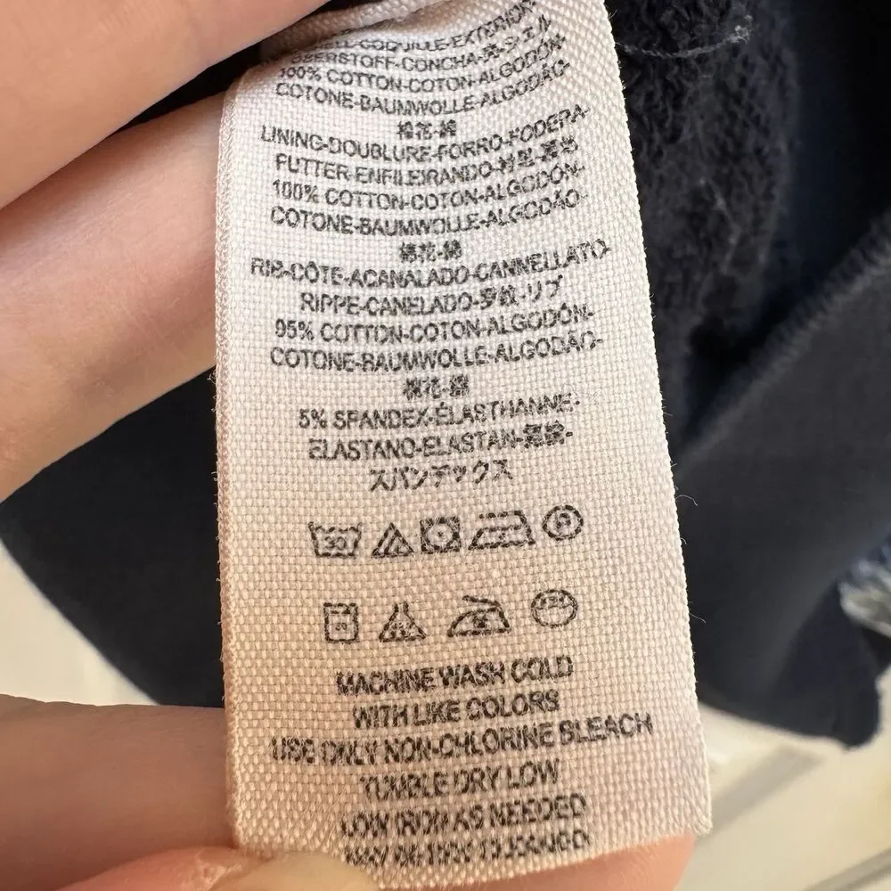 Free People Womens Hoodie Layered Lightwash Denim Jacket M Boho Urban Distressed - Picture 5 of 9